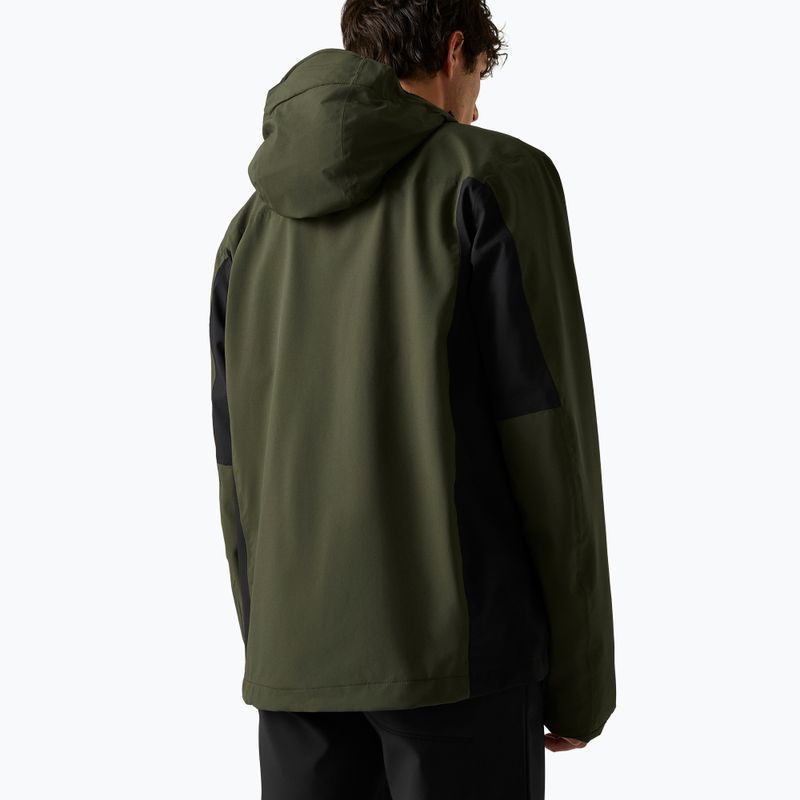 Куртка дощовик чоловіча REGATTA Birchdale II dark khaki/black 4