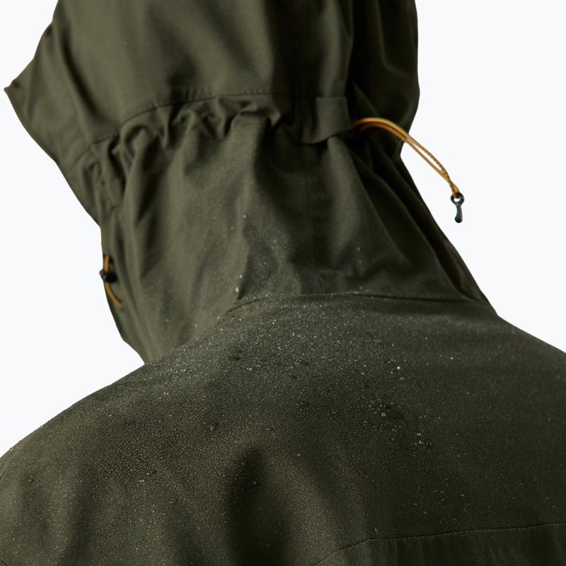 Куртка дощовик чоловіча REGATTA Birchdale II dark khaki/black 8