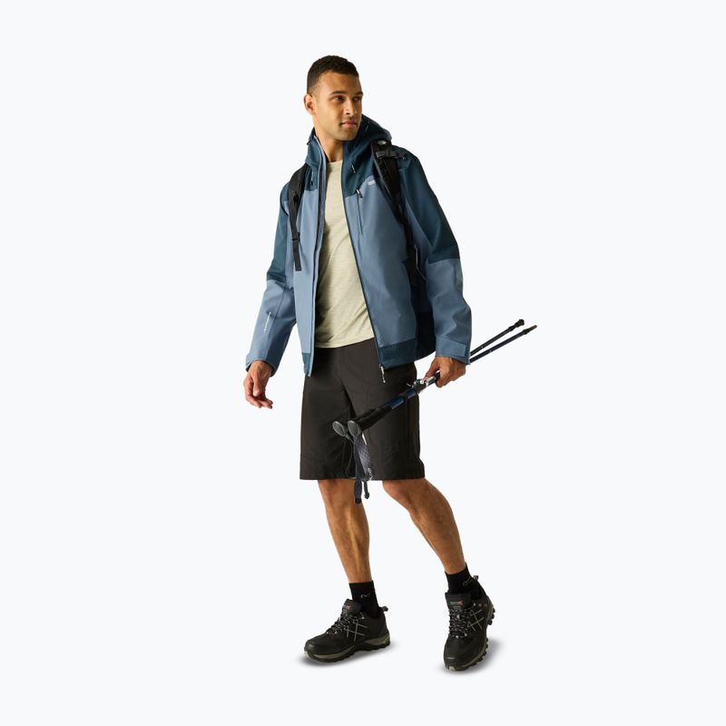 Куртка дощовик чоловіча REGATTA Highton Stretch IV chine blue/night sky 2