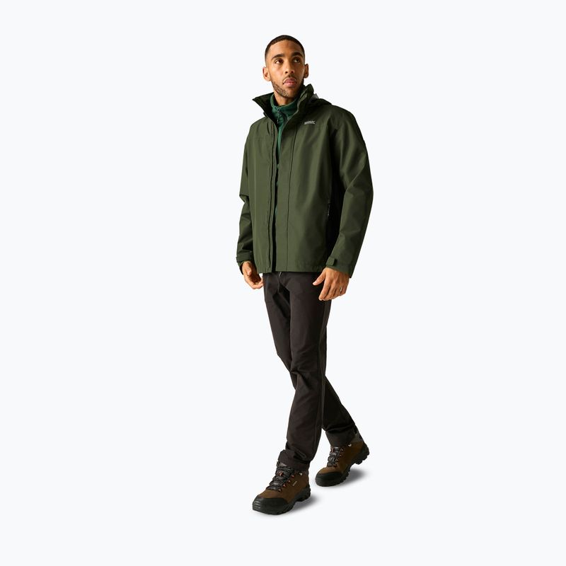 Куртка софтшелл чоловіча REGATTA Matt II dark khaki/black 2