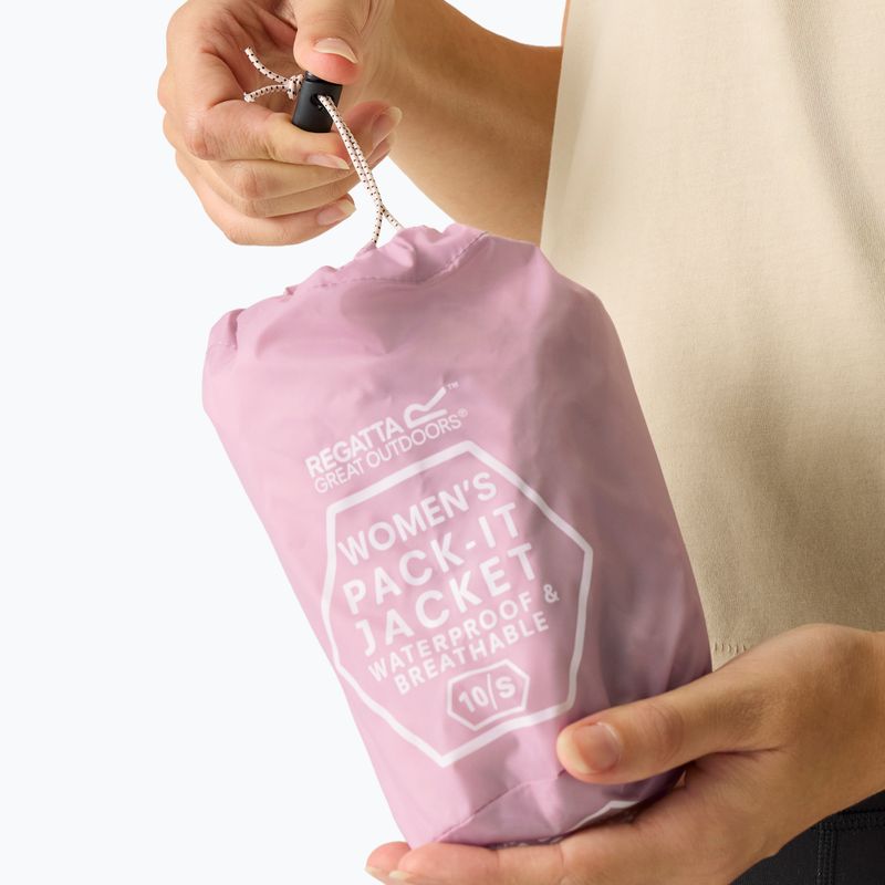 Жіноча водонепроникна куртка REGATTA Pack-It III powder lilac 6