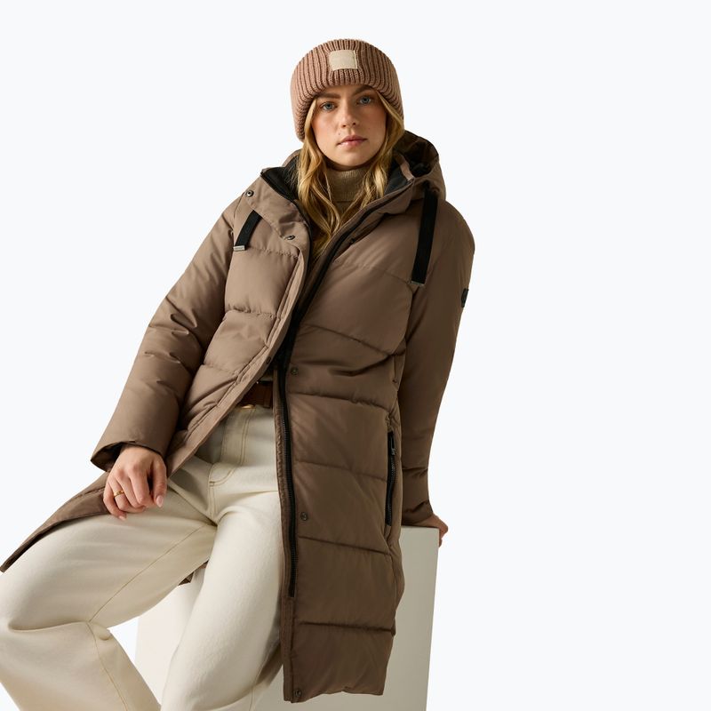 Пальто утеплене жіноче REGATTA Eryn mocha/black 5