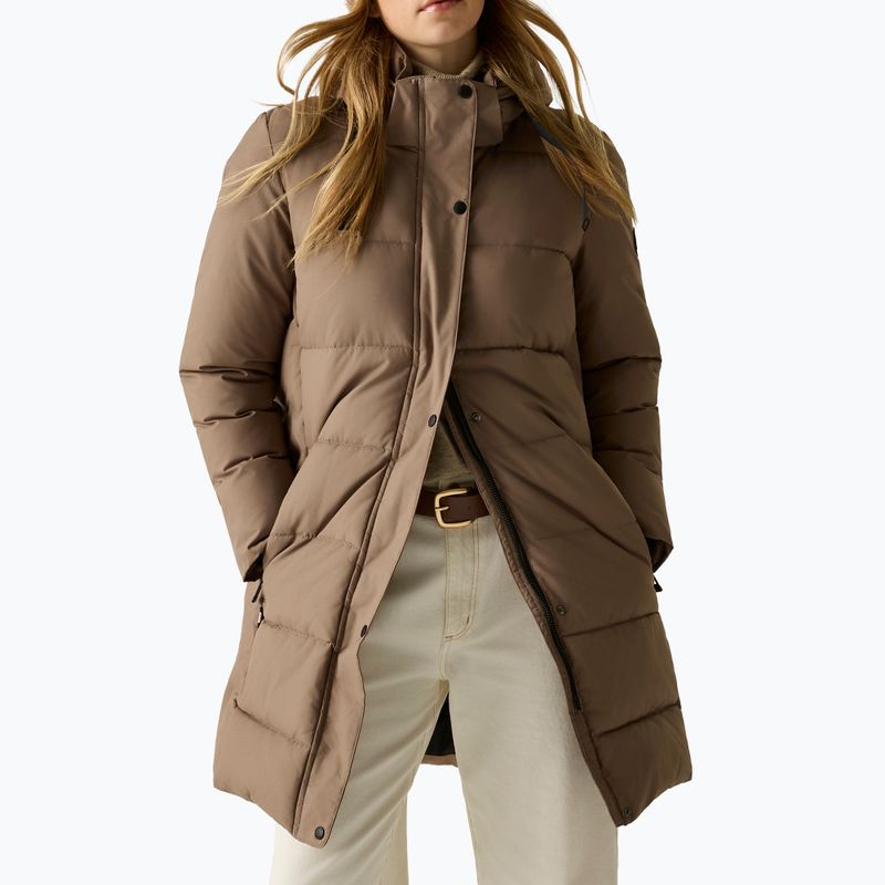 Пальто утеплене жіноче REGATTA Eryn mocha/black 6