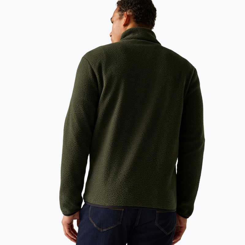Кофта флісова чоловіча REGATTA Frankie Borg dark khaki/black 3
