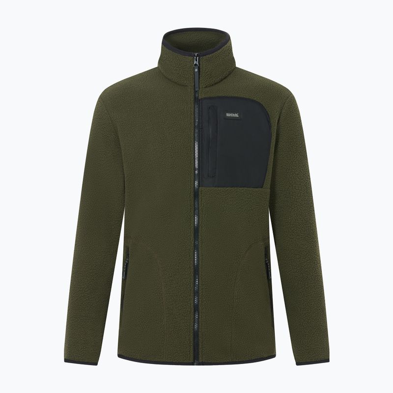 Кофта флісова чоловіча REGATTA Frankie Borg dark khaki/black 7
