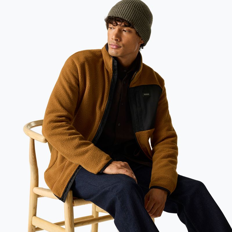 Кофта флісова чоловіча REGATTA Frankie Borg rich tan/black 5