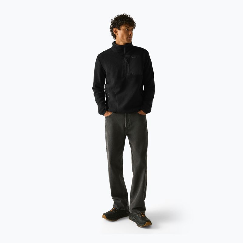 Кофта флісова чоловіча REGATTA Frankie Borg Half Zip black/black 2