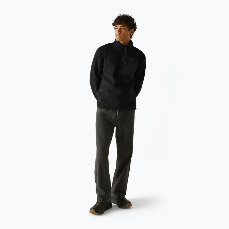 Кофта флісова чоловіча REGATTA Frankie Borg Half Zip black/black 3