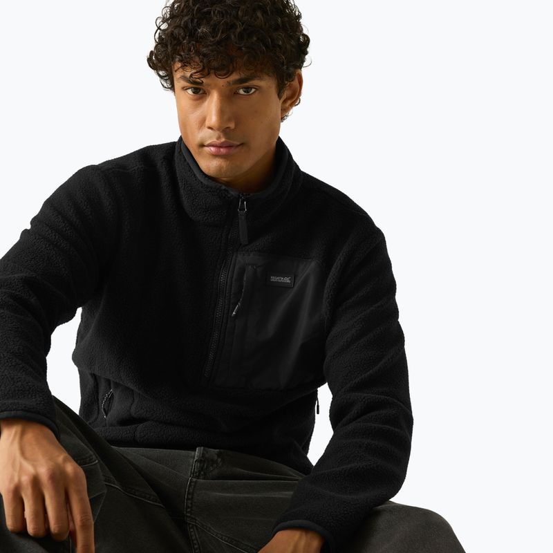 Кофта флісова чоловіча REGATTA Frankie Borg Half Zip black/black 6