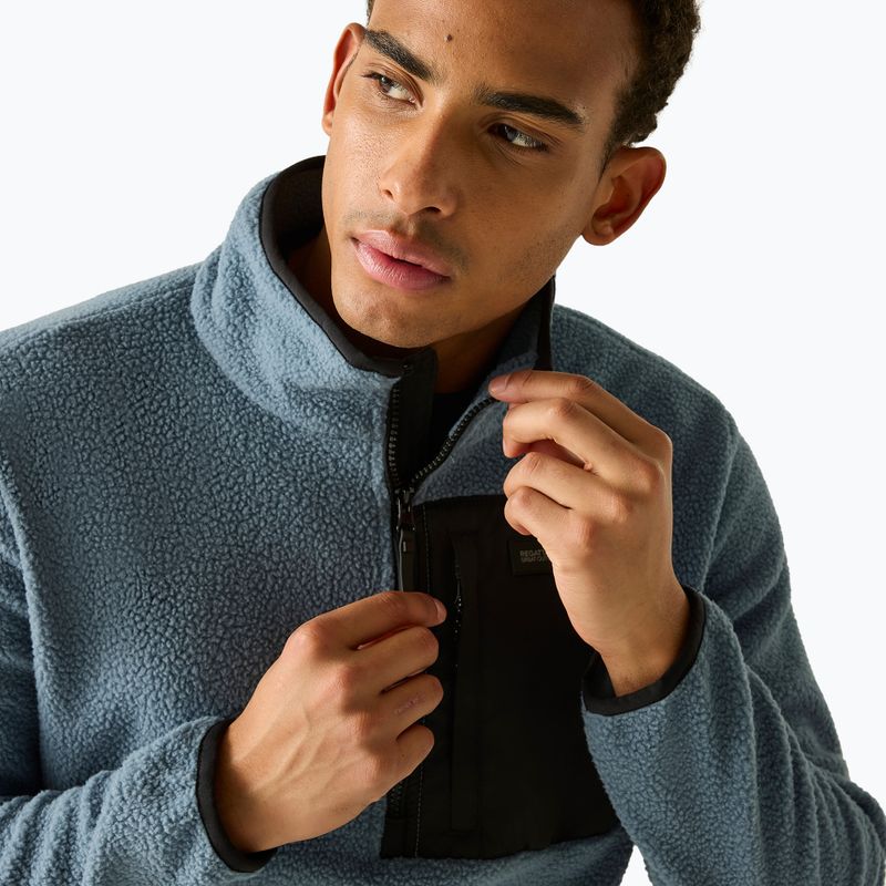 Кофта флісова чоловіча REGATTA Frankie Borg Half Zip grey mirage/black 6