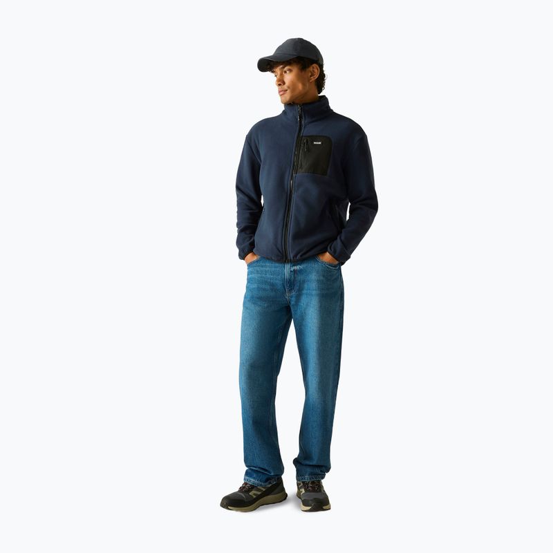 Кофта флісова чоловіча REGATTA Frankie Full Zip Fleece navy/black 2
