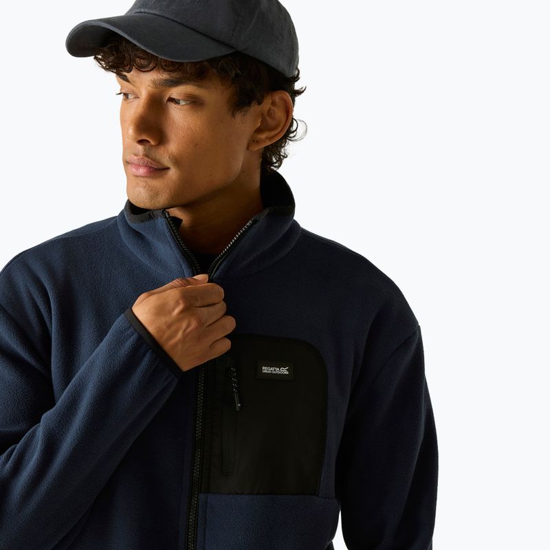 Кофта флісова чоловіча REGATTA Frankie Full Zip Fleece navy/black 6