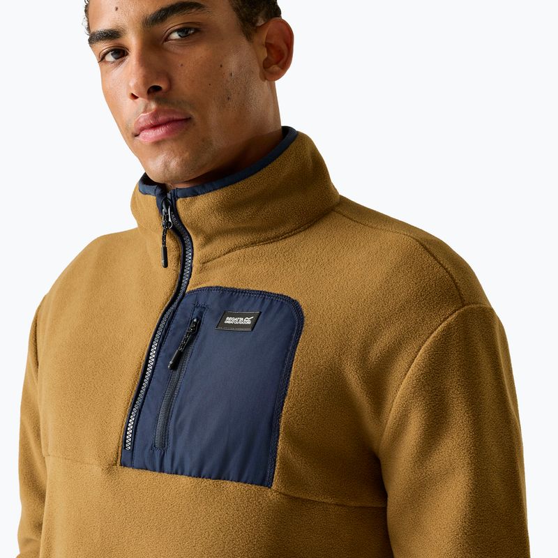 Кофта флісова чоловіча REGATTA Frankie Half Zip rich tan/navy 6