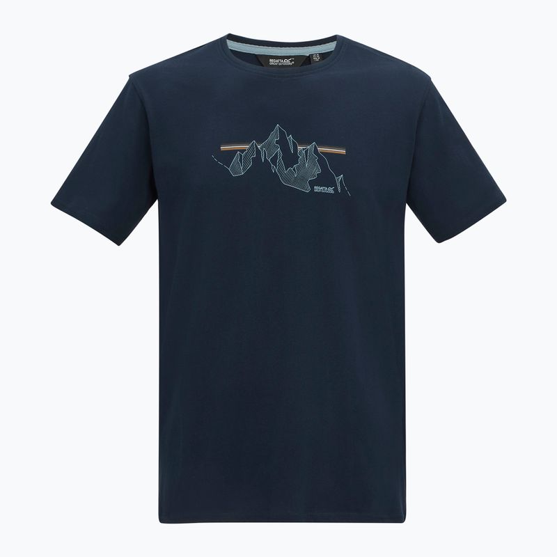 Футболка чоловіча REGATTA ClineIX navy mountain lines 6