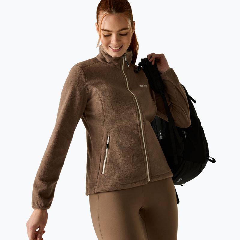 Кофта флісова жіноча Regatta Floreo IV mocha/light vanilla 3