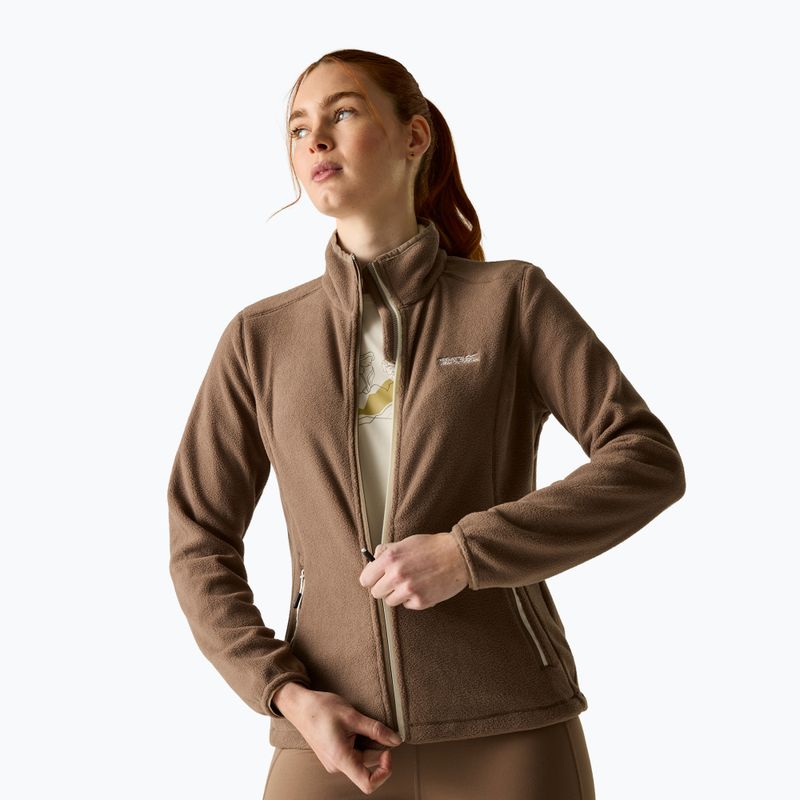 Кофта флісова жіноча Regatta Floreo IV mocha/light vanilla 5