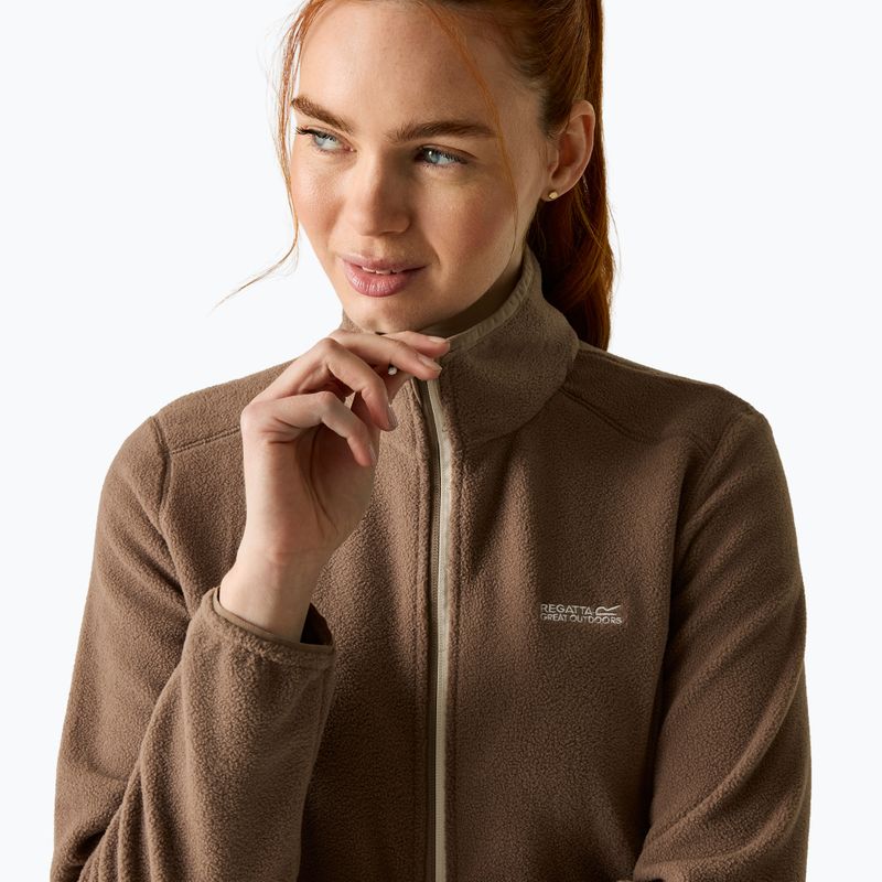 Кофта флісова жіноча Regatta Floreo IV mocha/light vanilla 6