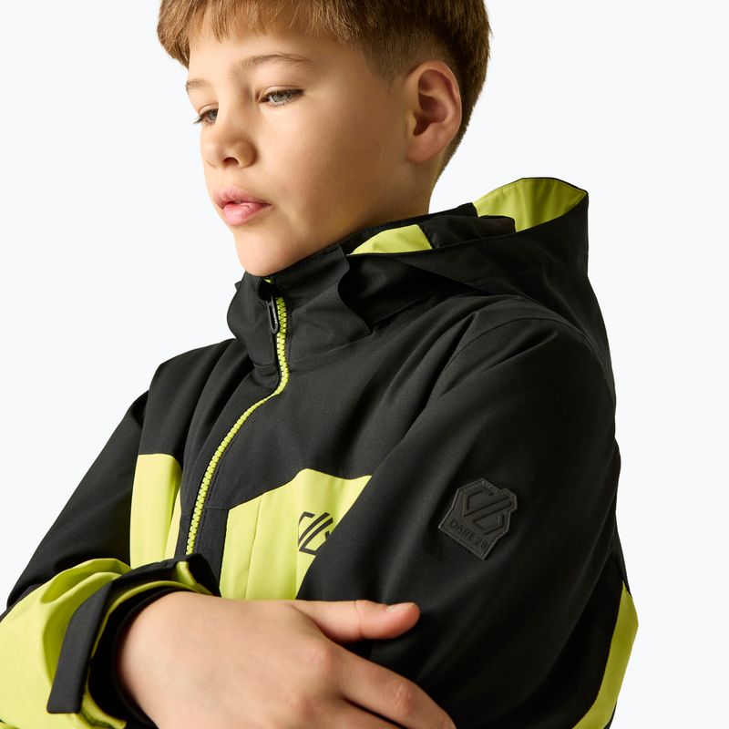 Куртка лижна дитяча Dare2B Rip It Jacket black/wild lime 6