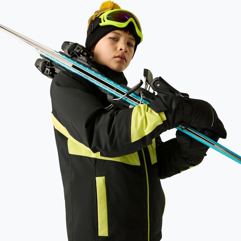 Куртка лижна дитяча Dare2B Rip It Jacket black/wild lime 7