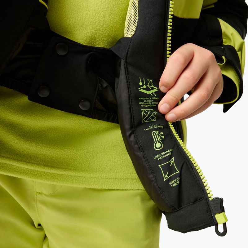 Куртка лижна дитяча Dare2B Rip It Jacket black/wild lime 9