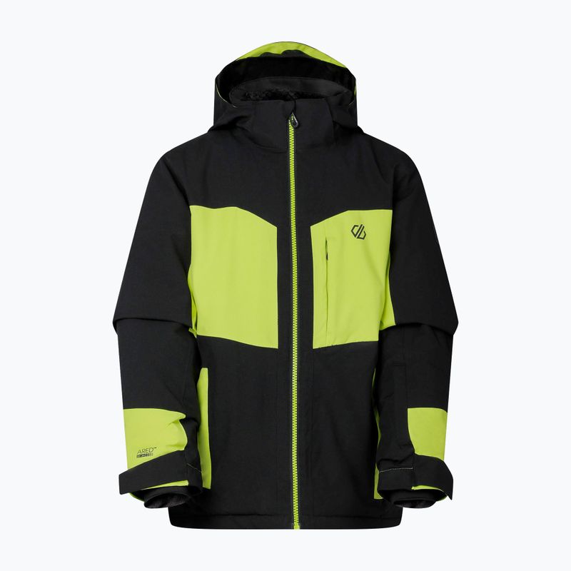 Куртка лижна дитяча Dare2B Rip It Jacket black/wild lime 10