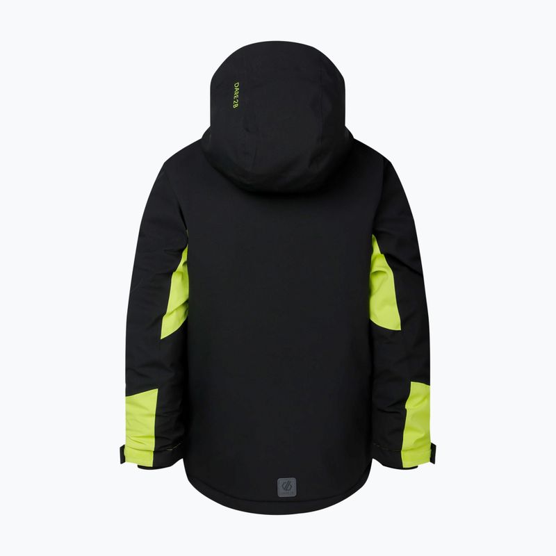 Куртка лижна дитяча Dare2B Rip It Jacket black/wild lime 11