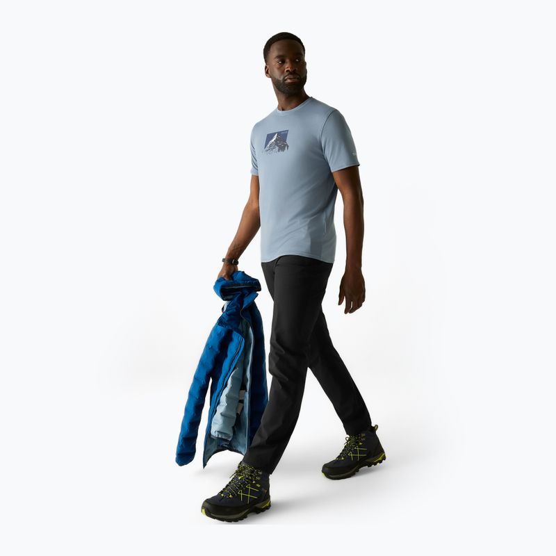 Футболка трекінгова чоловіча REGATTA Fingal Stretch dusky blue 2