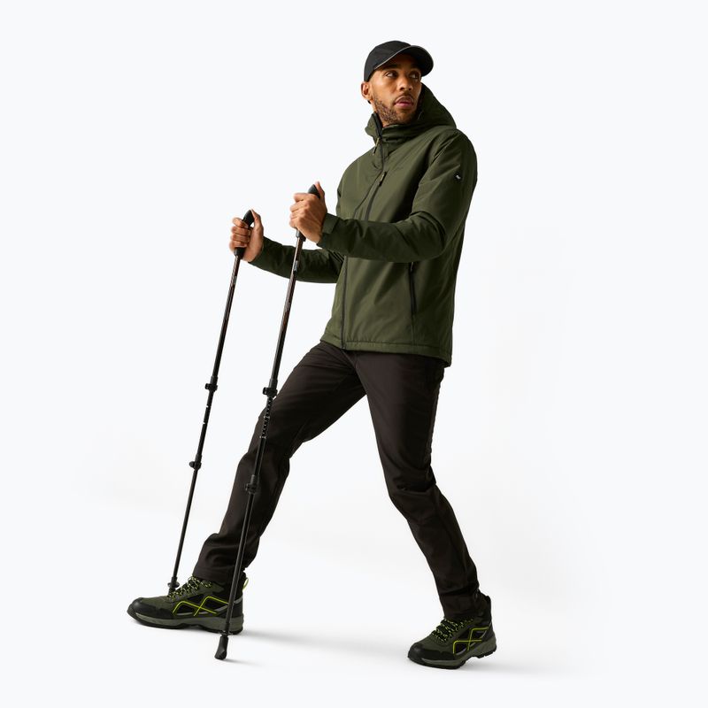 Куртка дощовик чоловіча REGATTA Allston dark khaki/wood brown 2