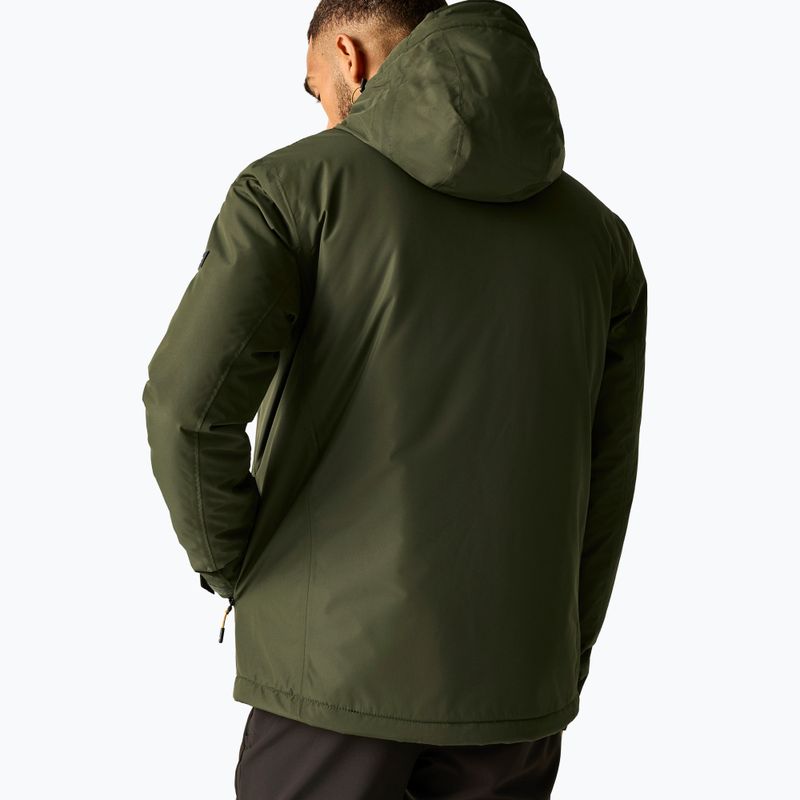 Куртка дощовик чоловіча REGATTA Allston dark khaki/wood brown 3