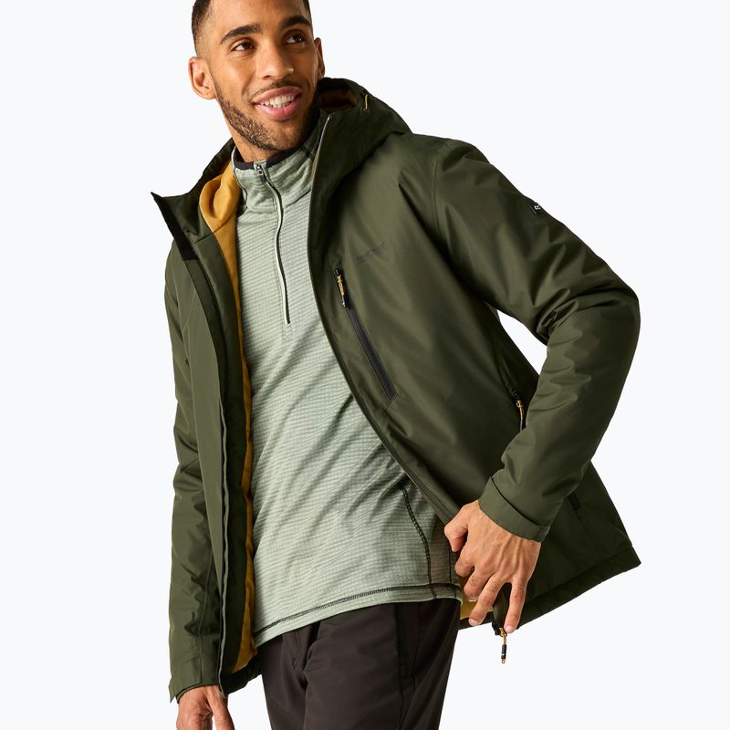 Куртка дощовик чоловіча REGATTA Allston dark khaki/wood brown 5