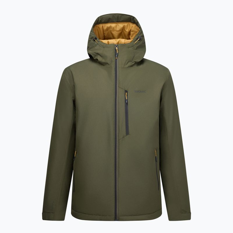 Куртка дощовик чоловіча REGATTA Allston dark khaki/wood brown 10
