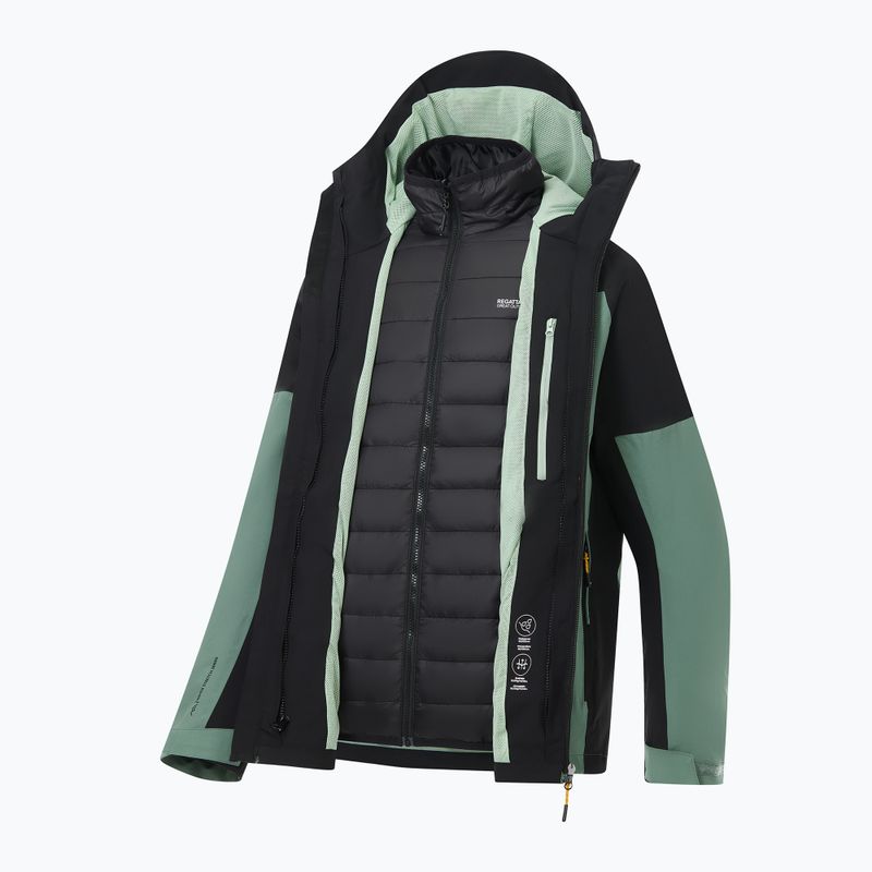 Куртка 3в1 чоловіча REGATTA Wentwood 3in1 dark forest green/black 14