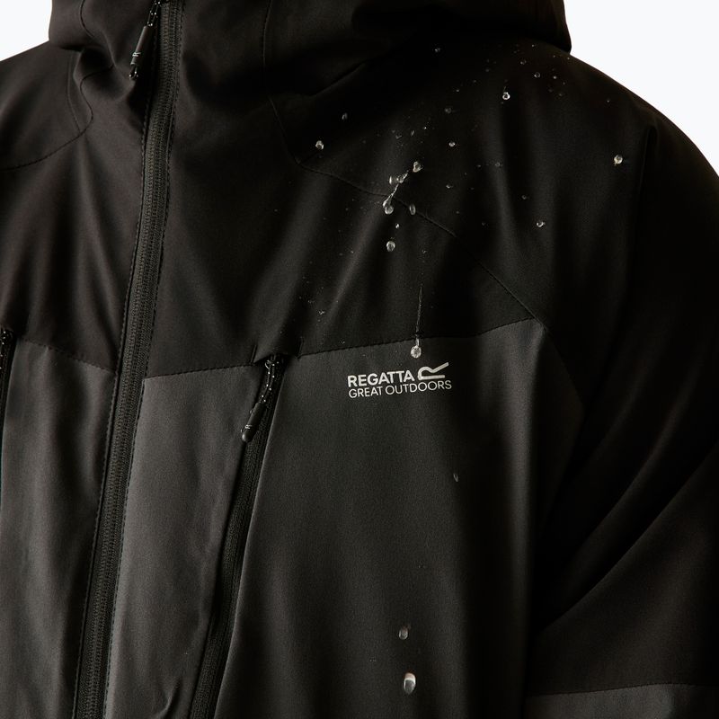 Куртка дощовик чоловіча Regatta Highton Stretch Padded Jacket ash/black 9