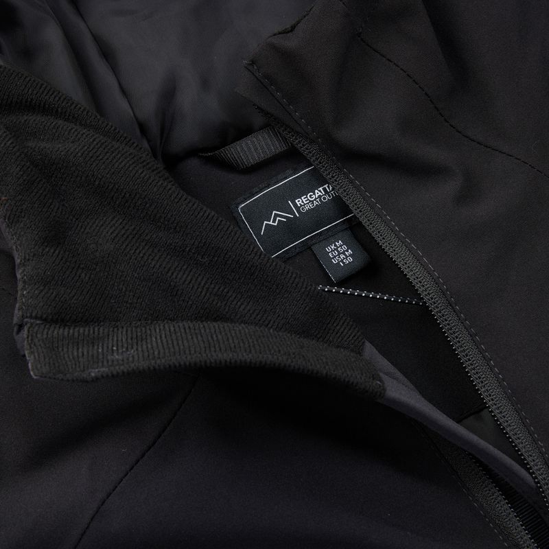 Куртка дощовик чоловіча Regatta Highton Stretch Padded Jacket ash/black 13