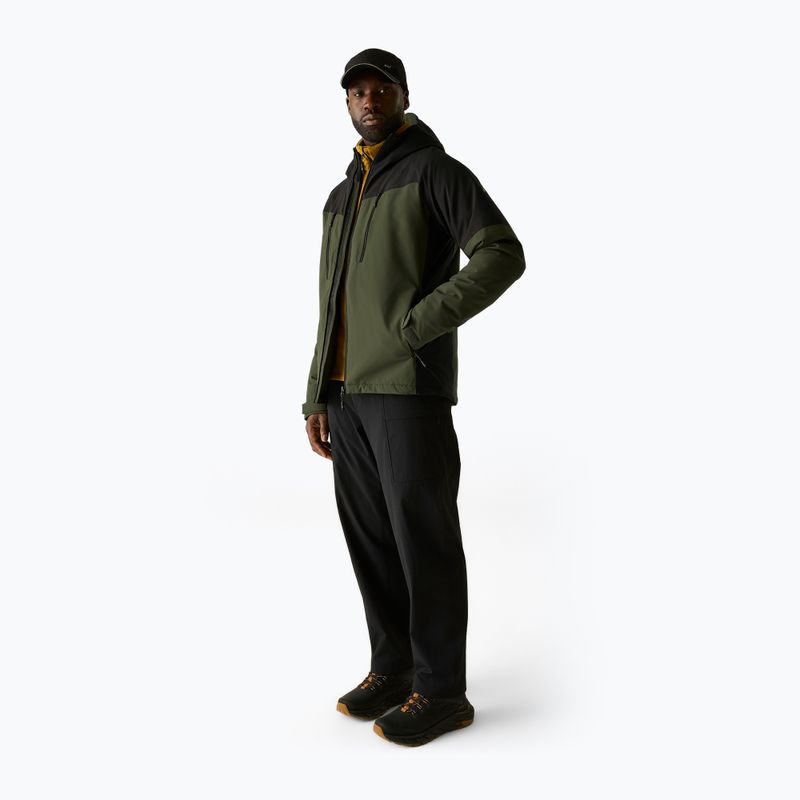Куртка дощовик чоловіча REGATTA Highton Stretch Padded dark khaki/black 2