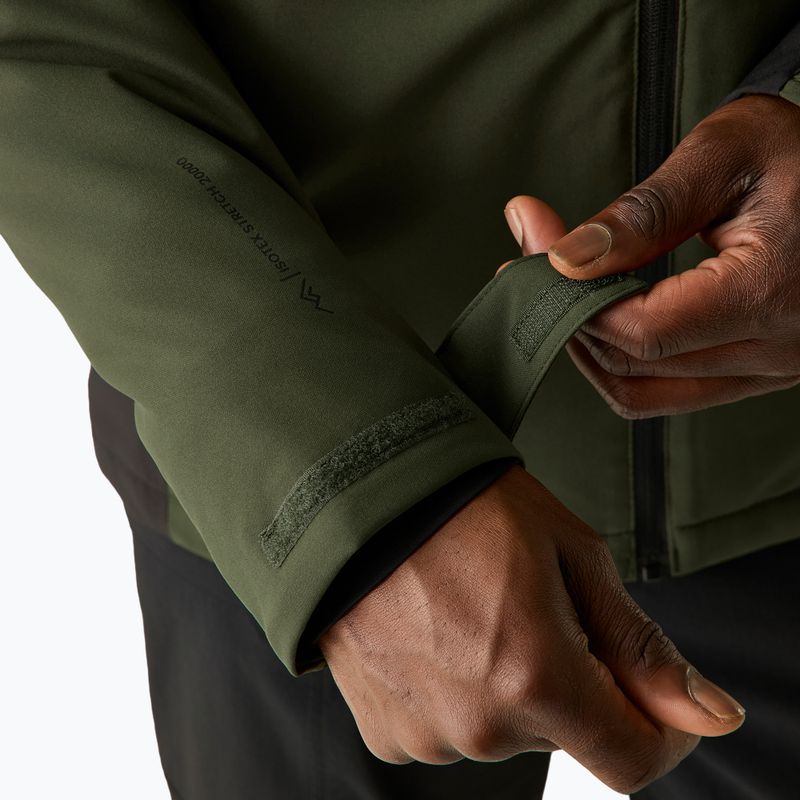 Куртка дощовик чоловіча REGATTA Highton Stretch Padded dark khaki/black 8