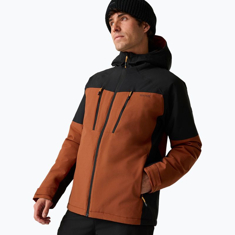 Куртка дощовик чоловіча Regatta Highton Stretch Padded Jacket burnt henna/black 4