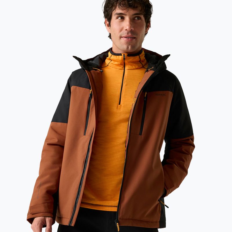 Куртка дощовик чоловіча Regatta Highton Stretch Padded Jacket burnt henna/black 6