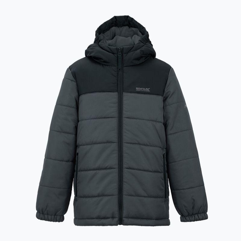 Куртка утеплена дитяча REGATTA Lofthouse black/seal grey 8