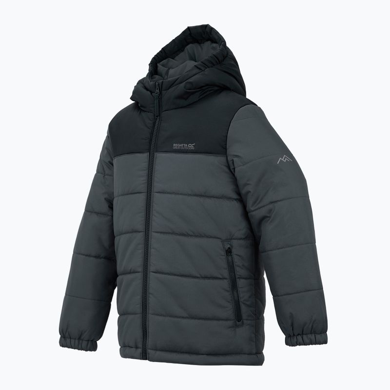 Куртка утеплена дитяча REGATTA Lofthouse black/seal grey 10
