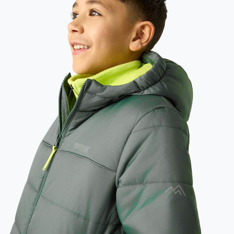 Куртка утеплена дитяча REGATTA Lofthouse dark forest green/wild lime 10