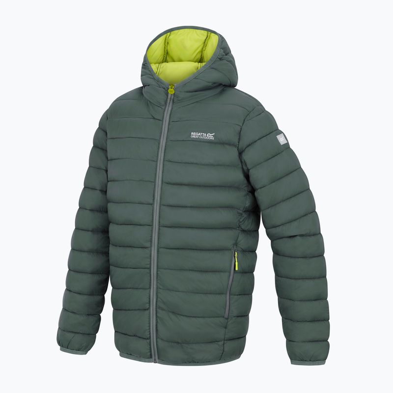 Куртка утеплена дитяча REGATTA Lofthouse dark forest green/wild lime 15