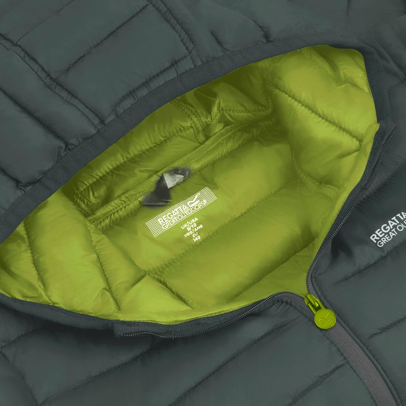 Куртка утеплена дитяча REGATTA Lofthouse dark forest green/wild lime 16
