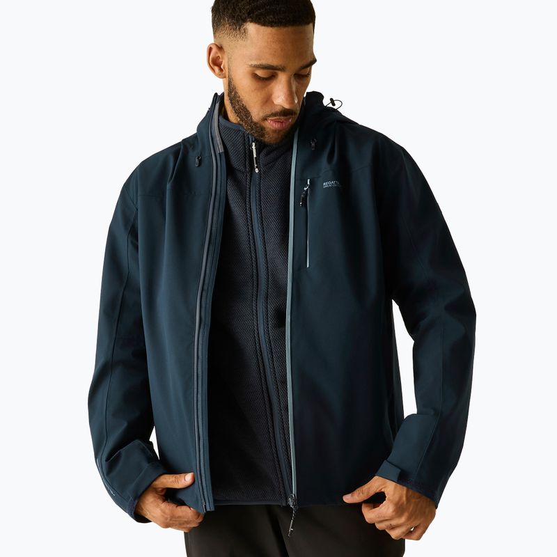 Куртка дощовик чоловіча REGATTA Birchdale II navy/dusky blue 5