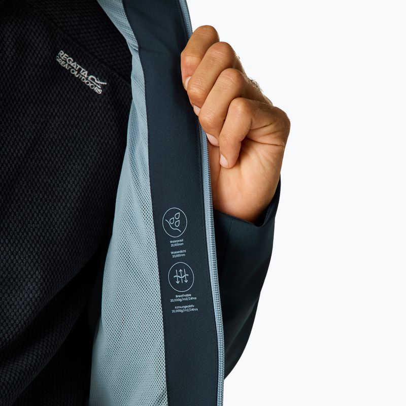 Куртка дощовик чоловіча REGATTA Birchdale II navy/dusky blue 8