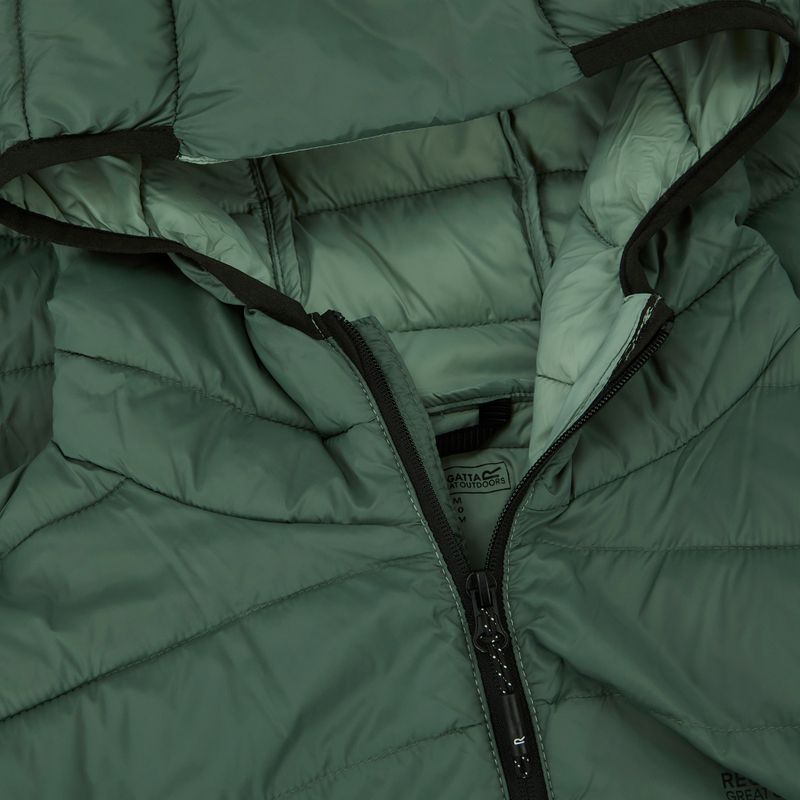 Пуховик чоловічий REGATTA Hooded Marizion dark forest green 4