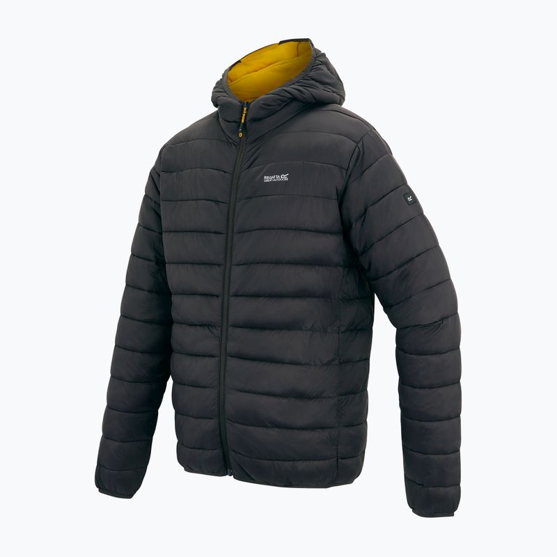Пуховик чоловічий Regatta Hooded Marizion ash/sunset 3