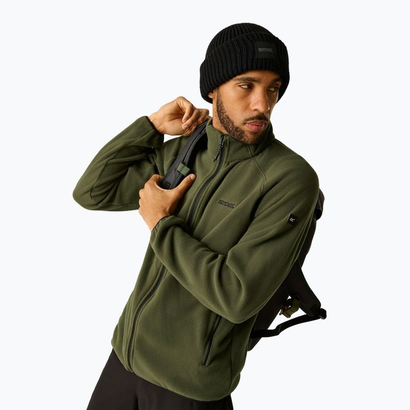 Кофта флісова чоловіча REGATTA Hadfield dark khaki 3