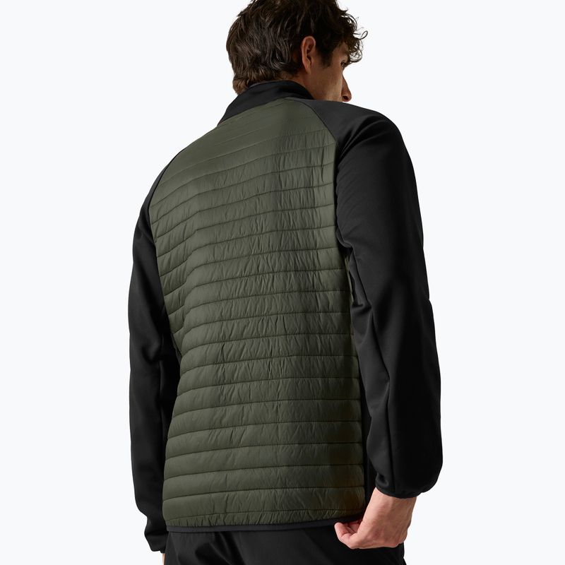 Куртка гібридна чоловіча REGATTA Clumber Hybrid dark khaki/black/sunset 3