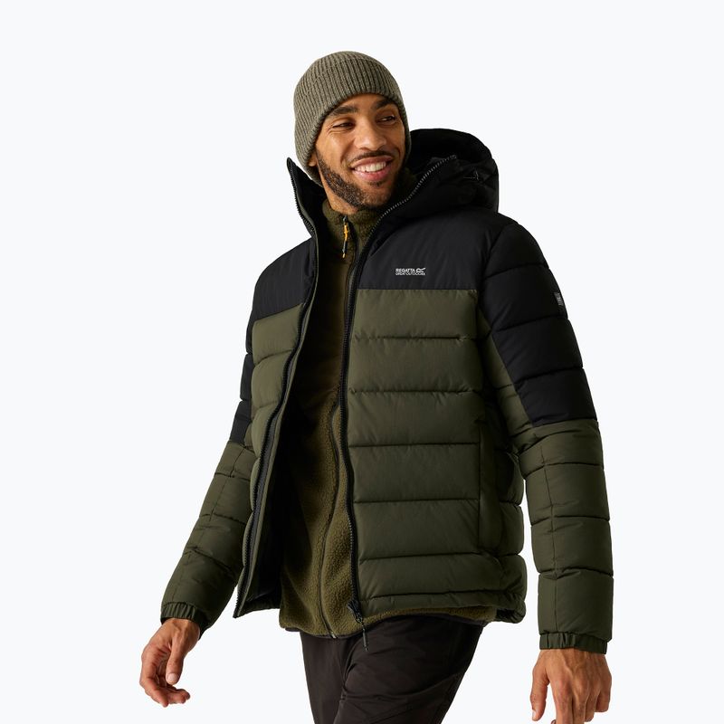 Куртка утеплена чоловіча REGATTA Aldthron dark khaki/black 4